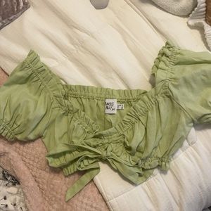 Princess Polly green crop